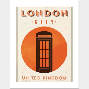 London Vintage Poster Posters and Art